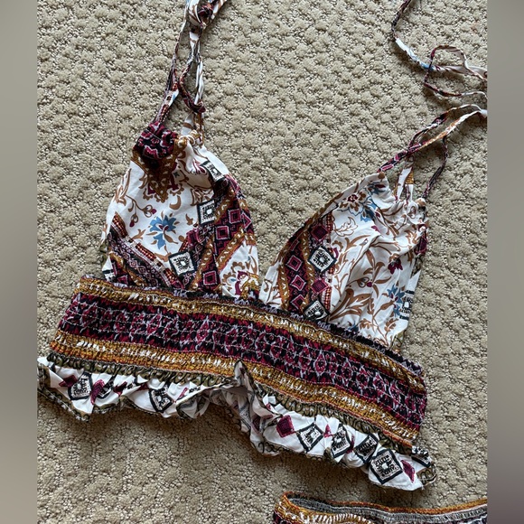 Boho Gypsy crop top and pants matching set - Picture 8 of 16